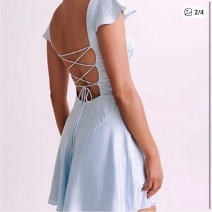 Meshki Light Blue Midi Dress